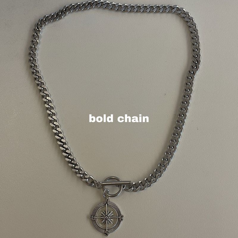 (RFS made)compass toggle bar necklace