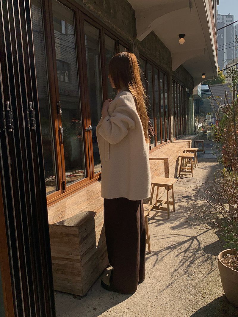 [MADE] KYLIE WOOL ALPACA HANDMADE HALF DOUBLE COAT