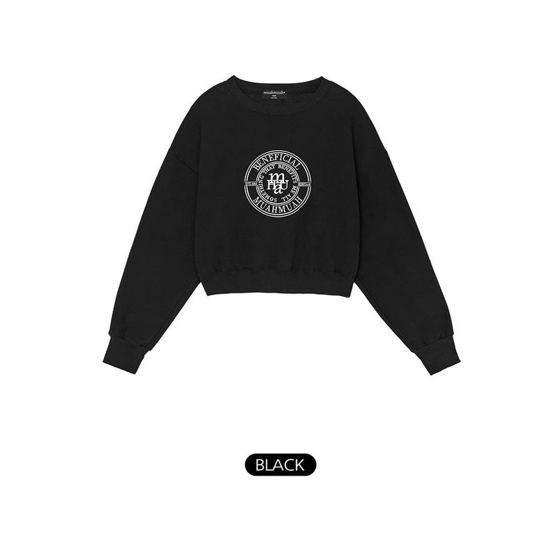 [2TYPE] STITCH CROP SWEAT SHIRTS