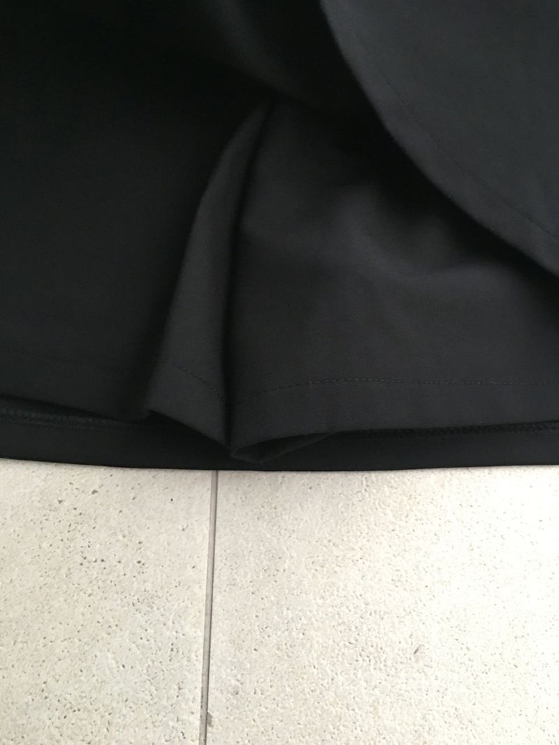 Classy slit layered skirt
