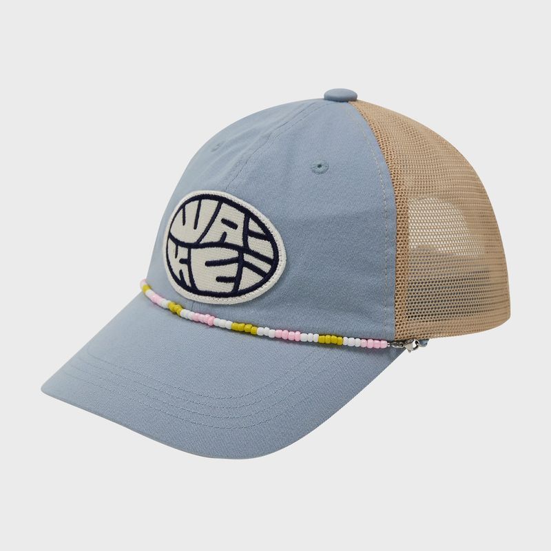 Detachable Beads String Mesh Ball Cap