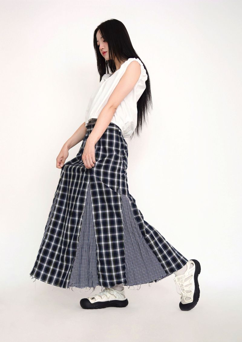 layered banding tank top