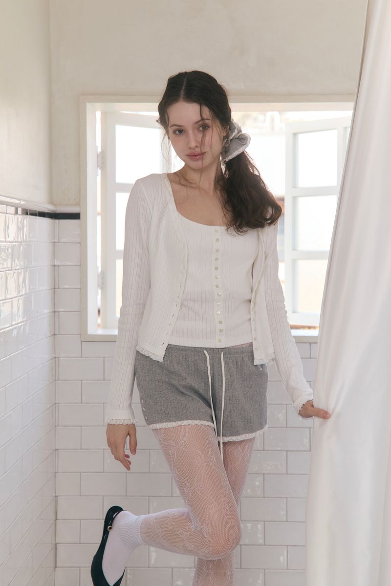 Sweet Dreams Lace Shorts (Gray)
