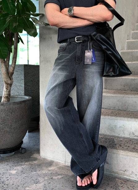 LOOKPLE（ルックプル）の「エデン 509 ペーパーサンドウォッシュドワイドデニム（パンツ）」