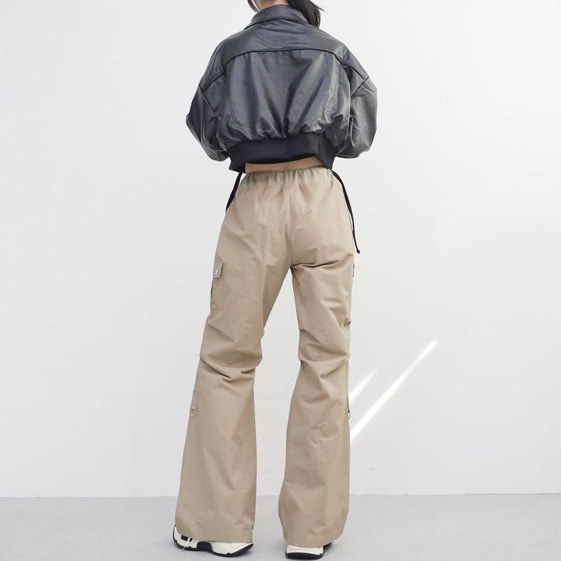 Viola cropped leather jacket