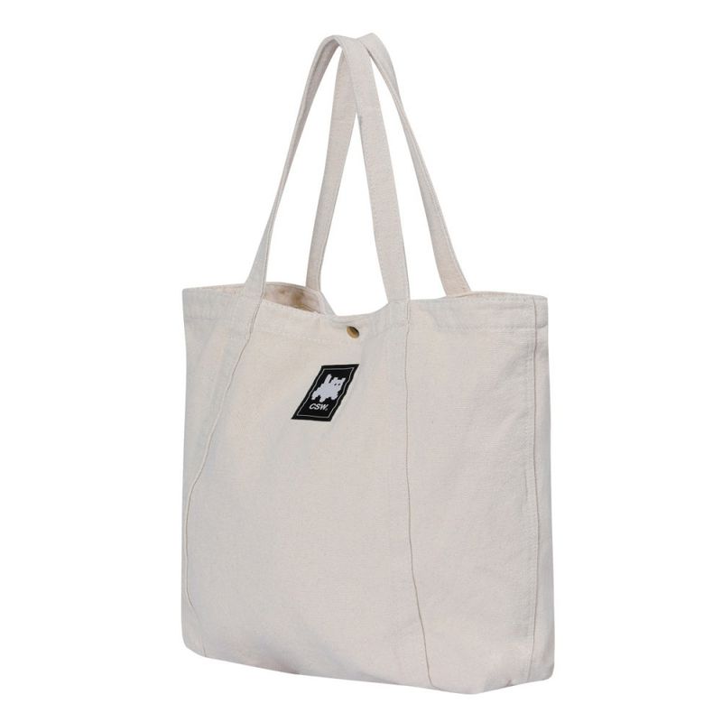 Cat Save The World Mealy basic button eco bag Unisex (2Color)
