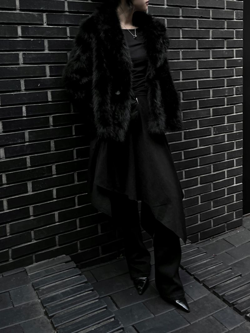 reversible fur mustang jacket (2color)