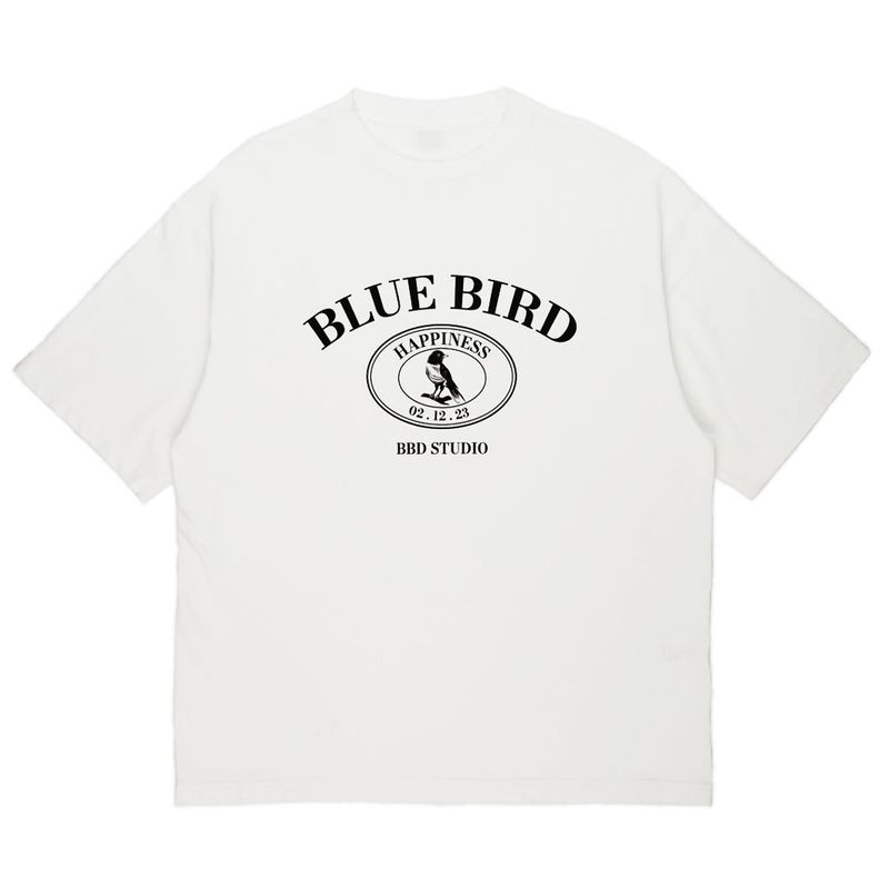 B BIRD（ビーバード）の「ブルーバードアーチTシャツ WHITE（トップス）」