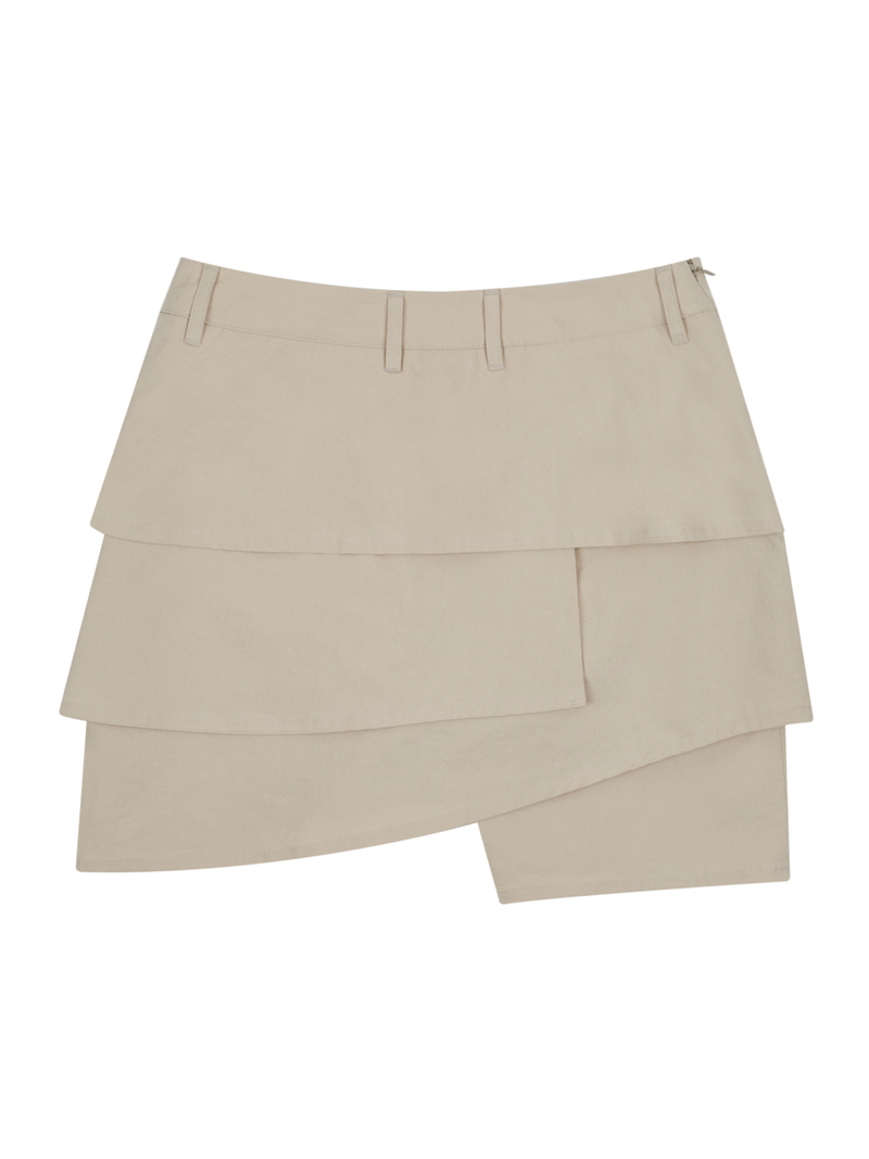 S CLEF WRAP SKIRT PANTS (BEGIE)