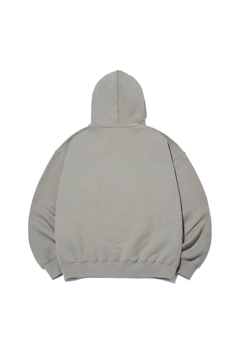 Flame Bear Hoodie_Wood Grey