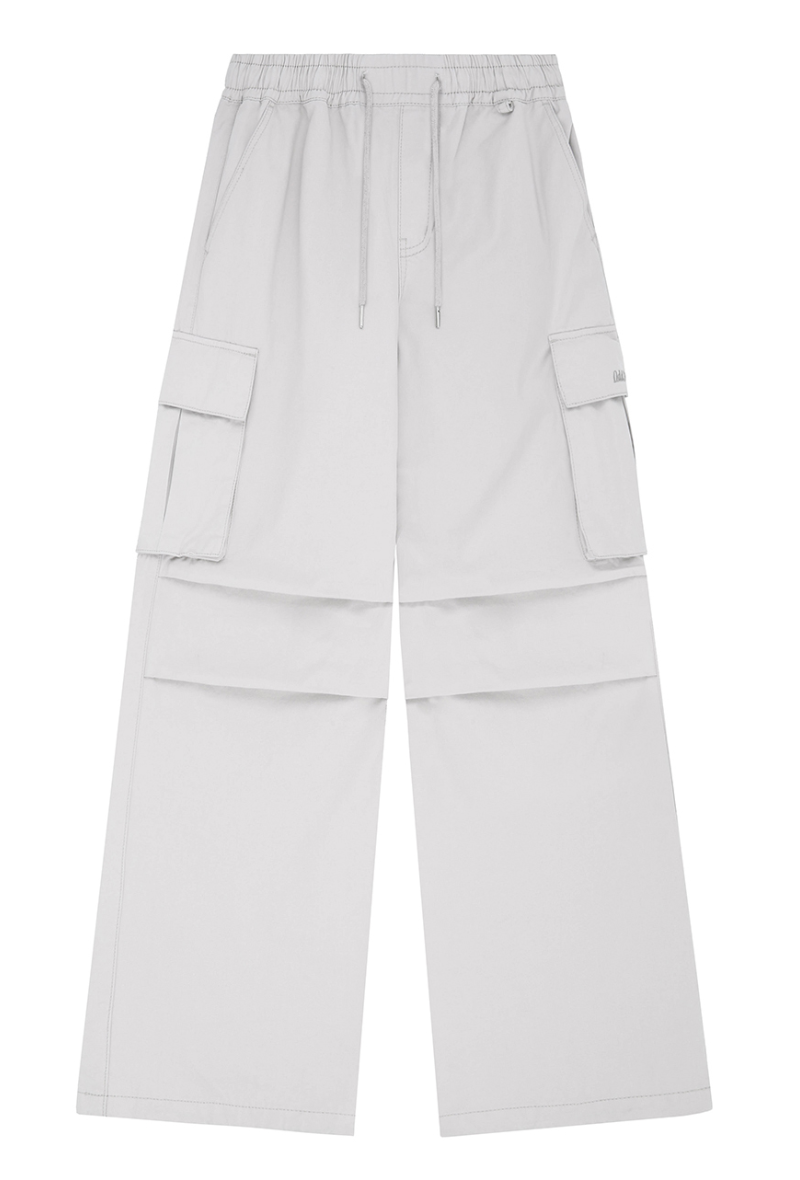 Parachute Washed Cotton Wide Cargo Pants