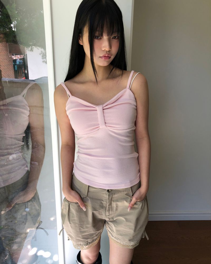 Uer Ribbon Sleeveless Top
