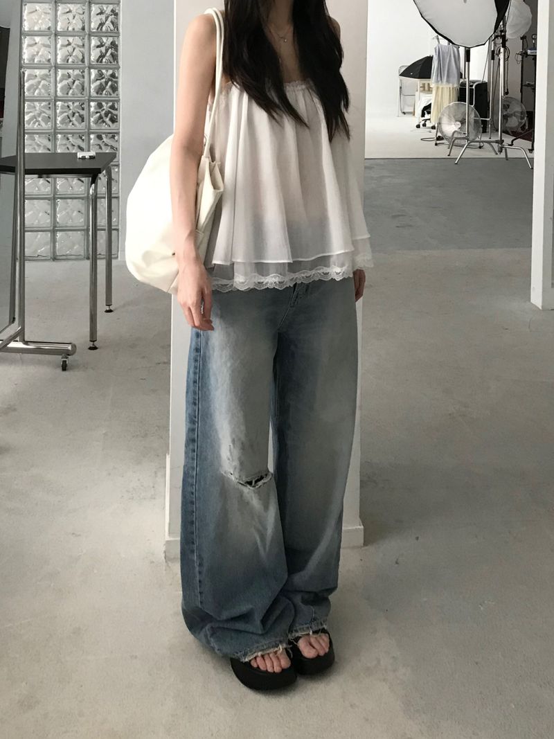 Perrier Frill Top (3 colors)