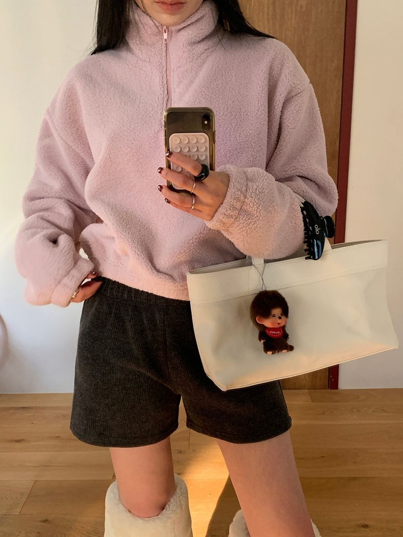 [MADE] MEMBER FLEECE HALF ZIP-UP