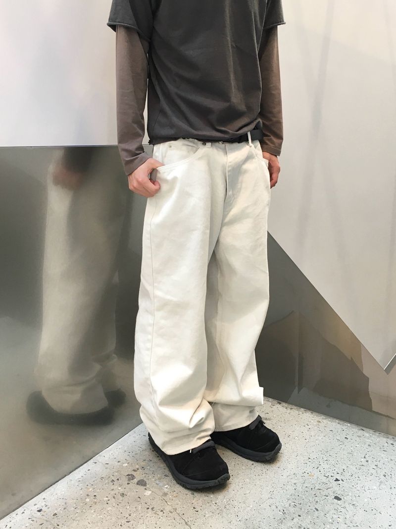 Doen Semi-Flare Cotton Pants 3C