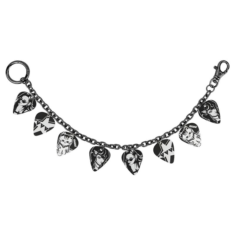 VVV（ブイブイブイ）の「[SET] Funky Logo Two Way Pick Keyring _ Black（Toys/Key Holders）」