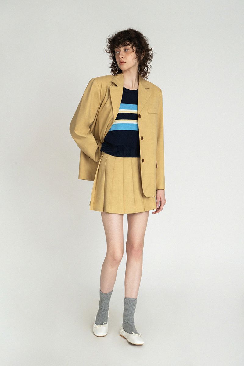 New roman jacket_mustard
