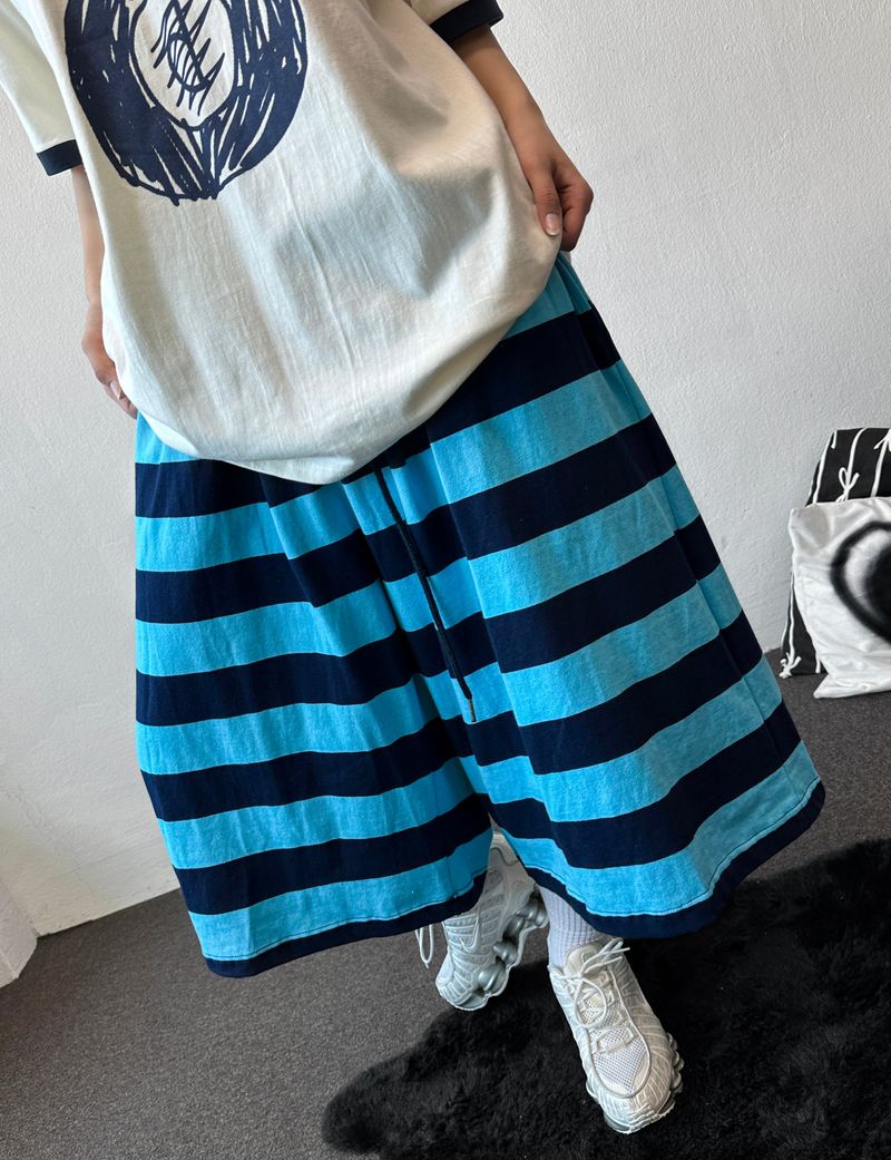 Frisening Stripe Bermuda Shorts 4color