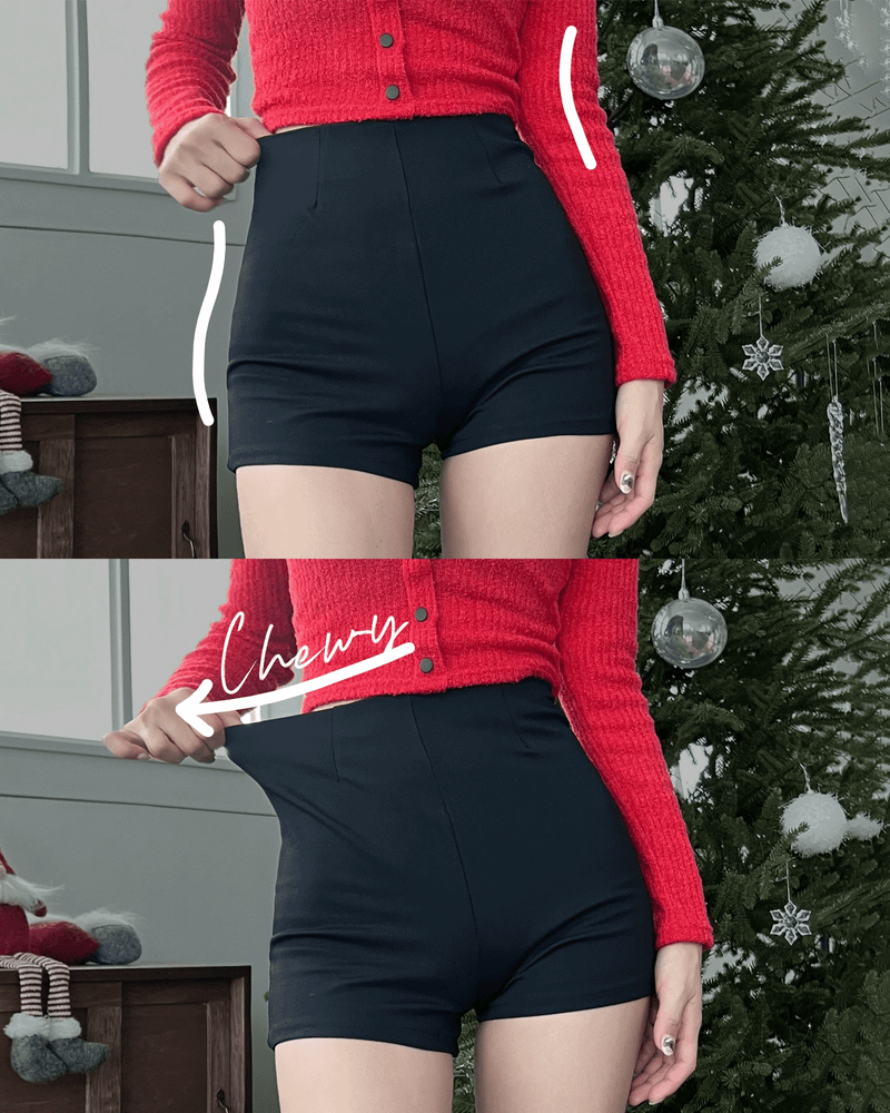 GUSTA（グスタ）の「アンディクラシックハイウエストスパンショートパンツ (2 colors)（パンツ）」