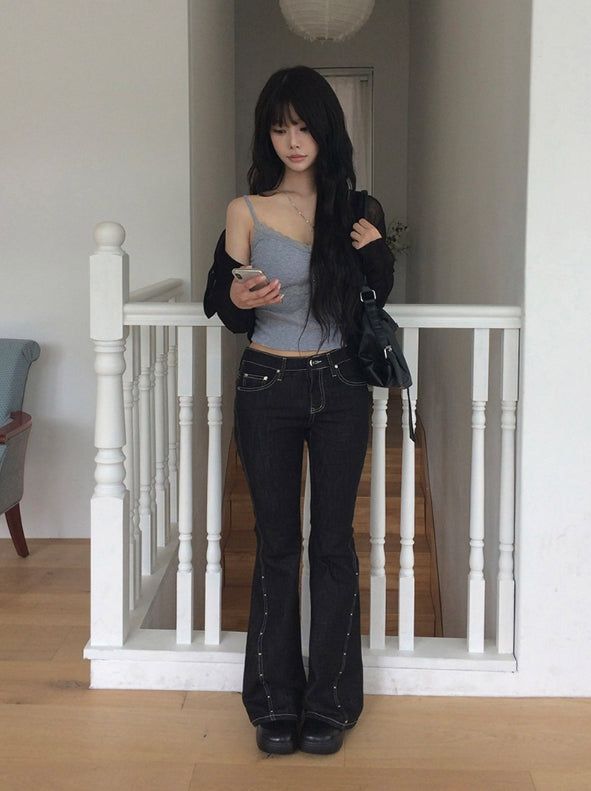 Saku Ribbed See-Through Knit Cardigan
