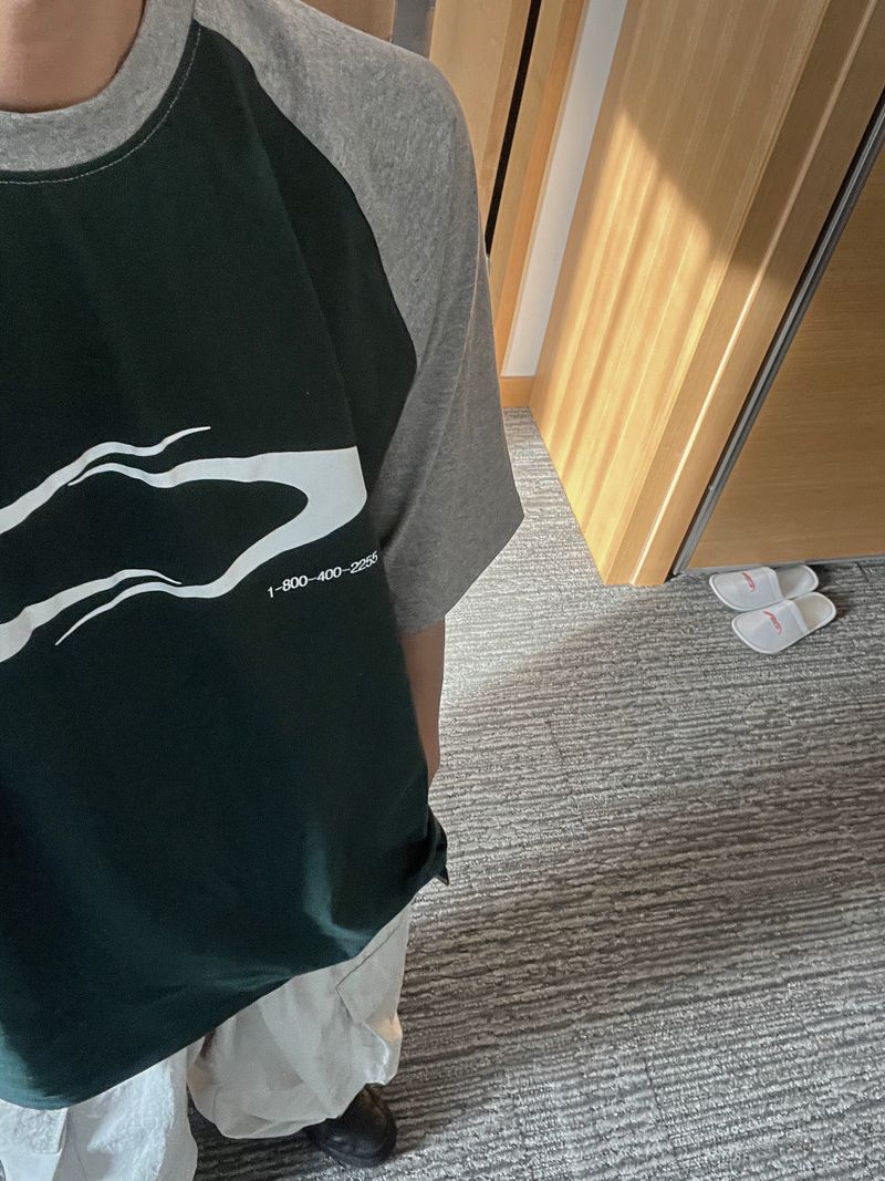 some line raglan T -2C