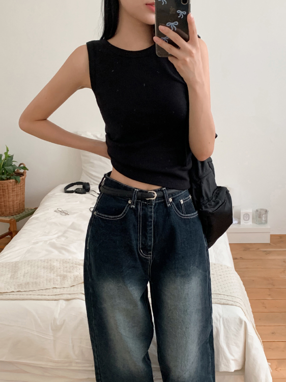 High Quality Basic Rib Sleeveless (5color)