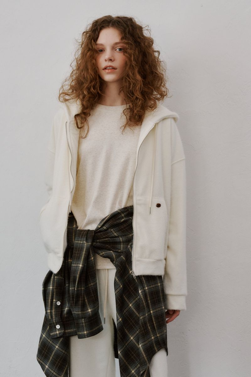 Snow Hood Zip-up (Ivory)