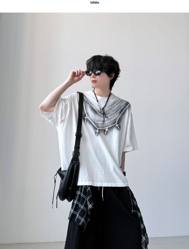 YOURNUS（ユアナス）の「Cleese Washing Half Sleeve（Tops）」