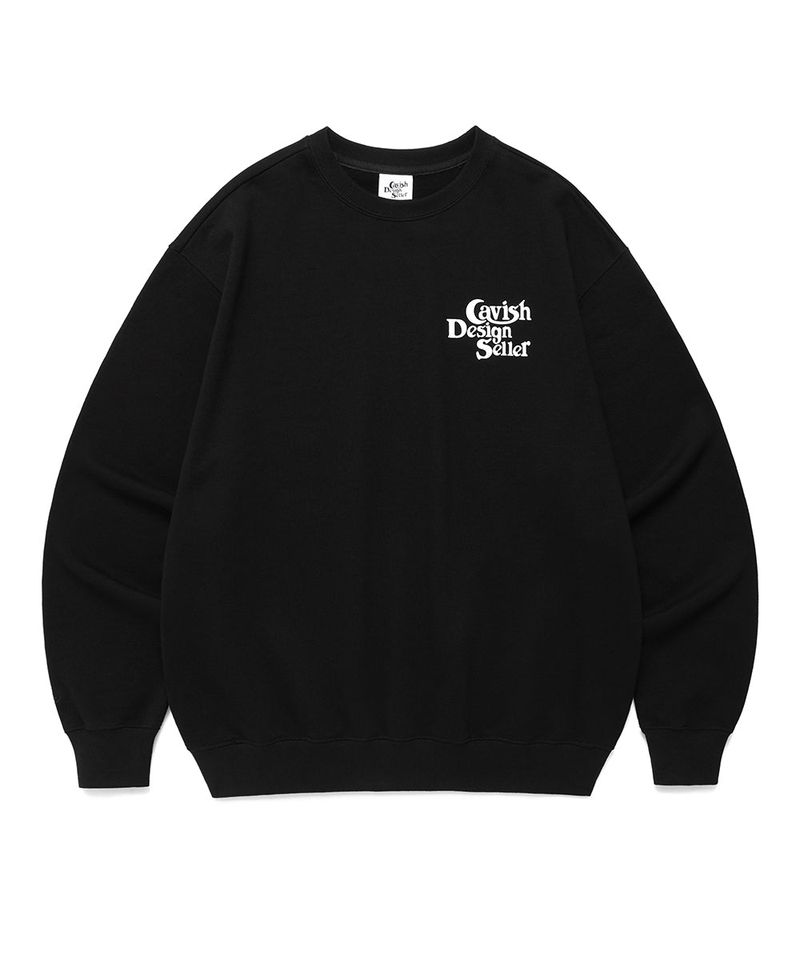 SELLER LOGO SWEATSHIRT BLACK(CV2EFUM441A)