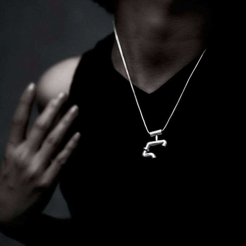 [ORDER MADE] CUTTING PIPE B-TYPE NECKLACE