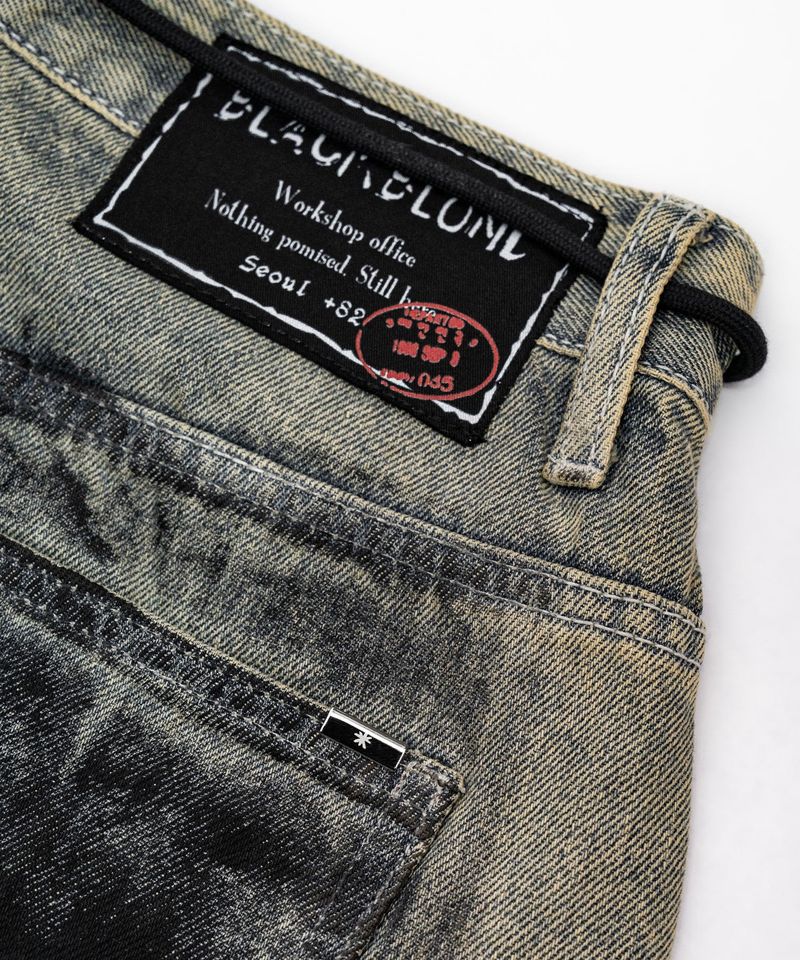 BBD Anxiety Multi Patch Denim Pants (Rusty Blue)