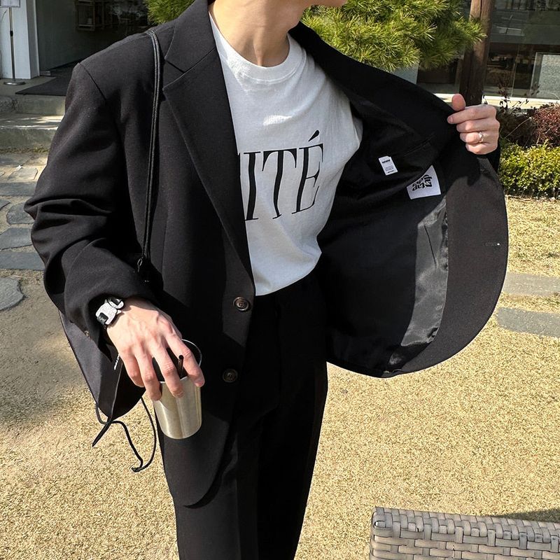 3 TAP Sage Tencel Blazer (2color)