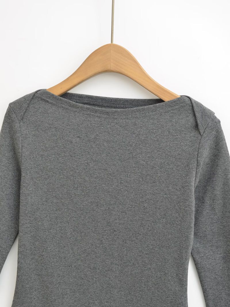 Ainoa Boat Neck Three Quarter Top