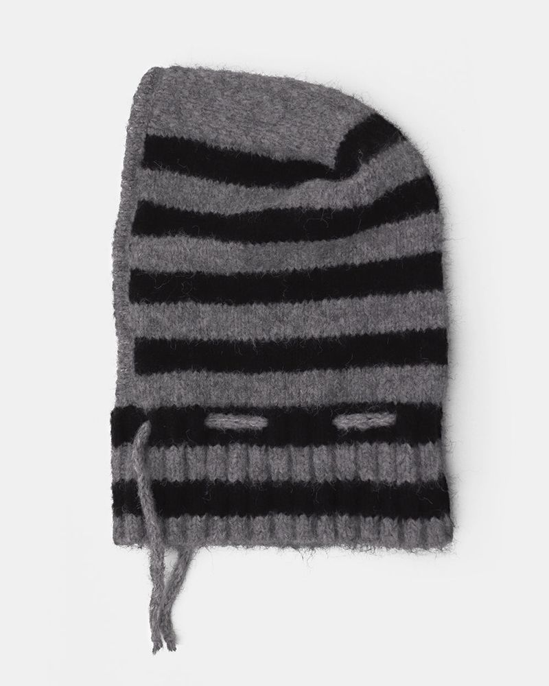 Nervin Stripe Knit Balaclava Hat
