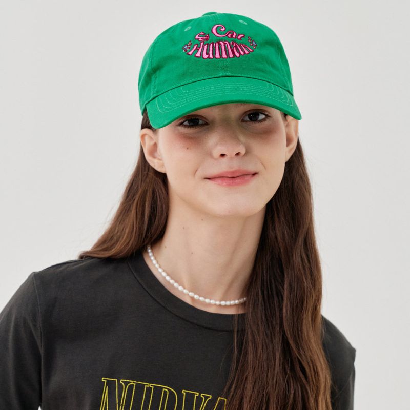 Human & Cat(ヒューマン&キャット)の「AND CAT BALL CAP_GREEN(Hats)」