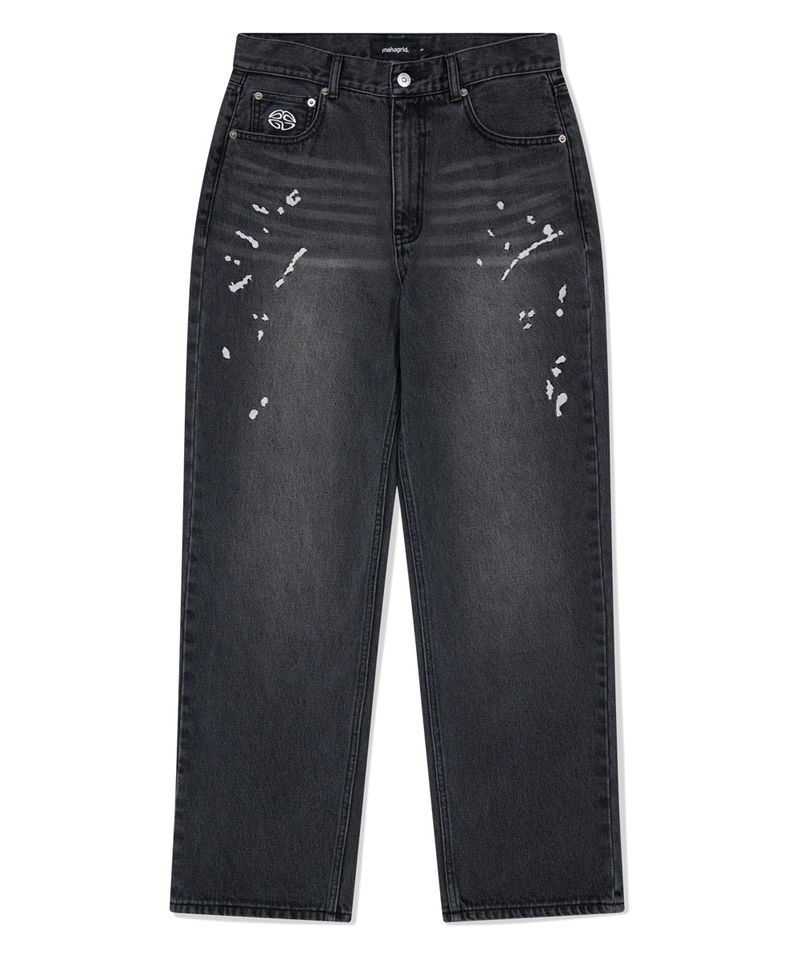 EMB SPLATTER DENIM PANT