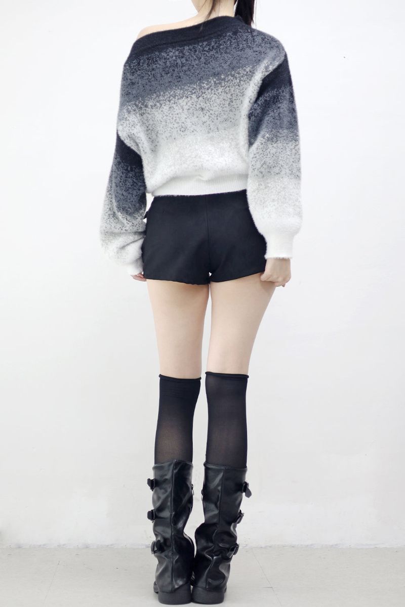 Baguette Suede Studded Shorts