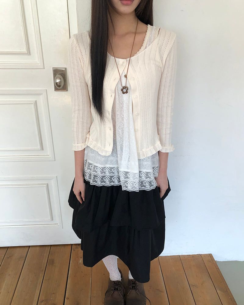 マチュフリルカーディガン