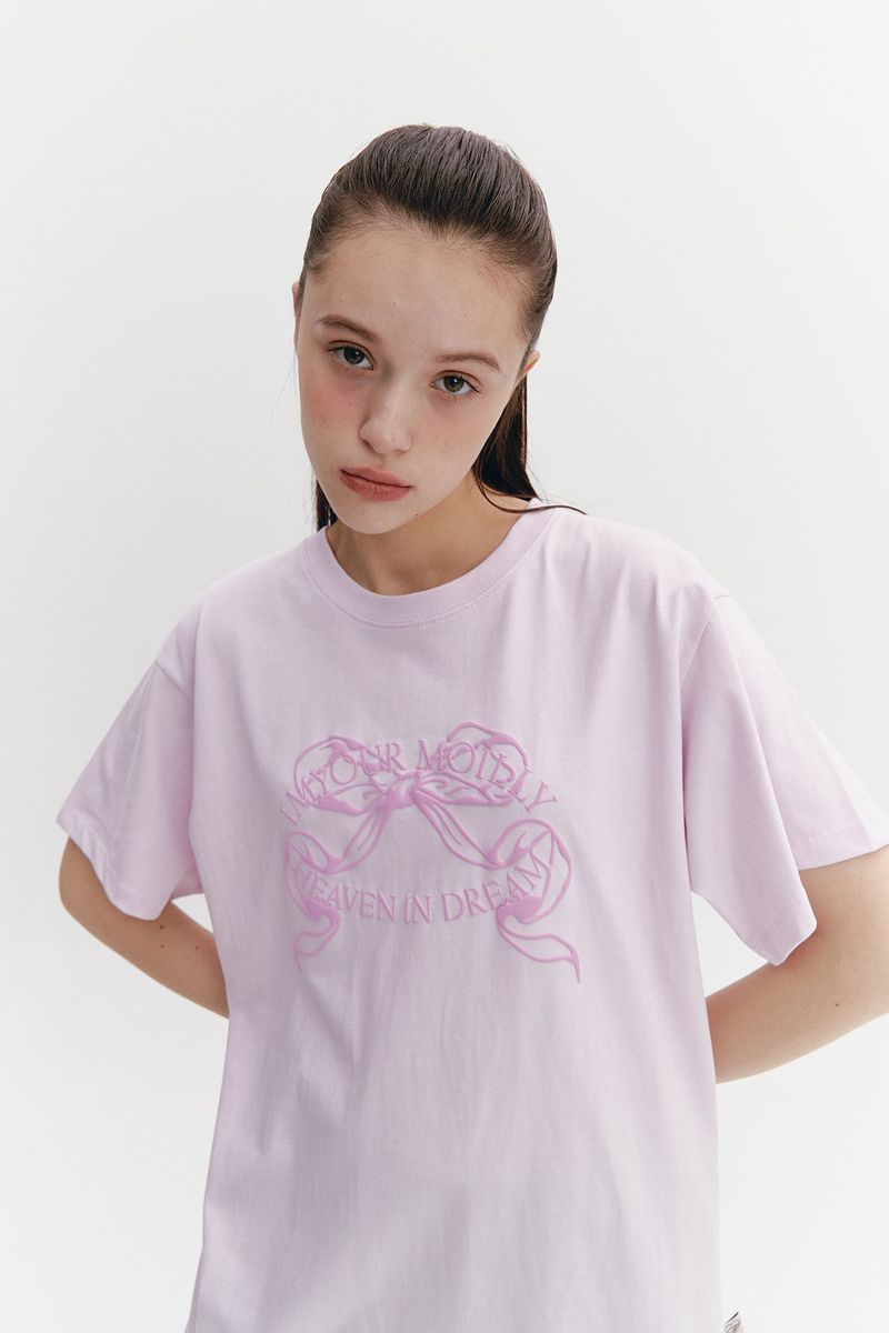 Ribbon Boxy T Purple