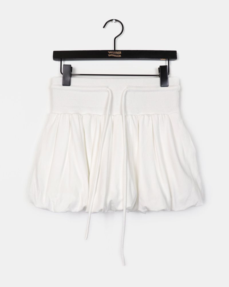 Kti Pumpkin Terry Mini Pants Skirt