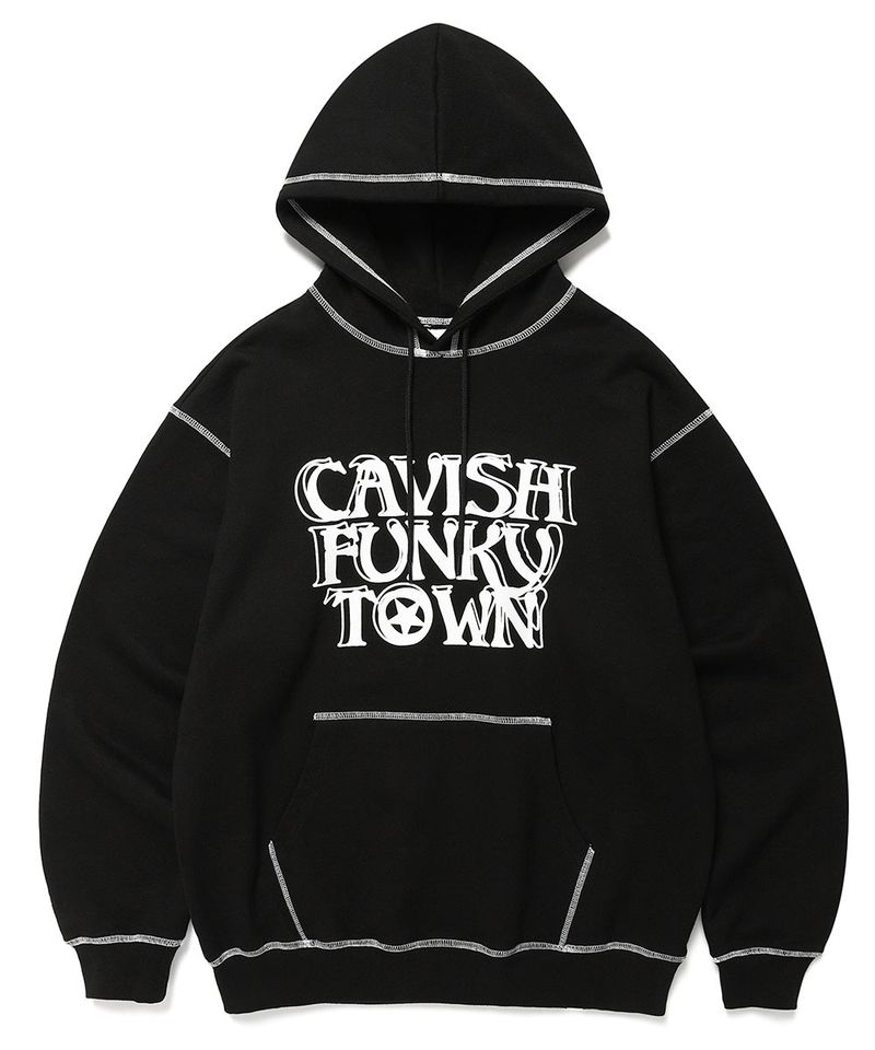 cavish（カビシ）の「CFT ステッチポイントフーディー（トップス）」