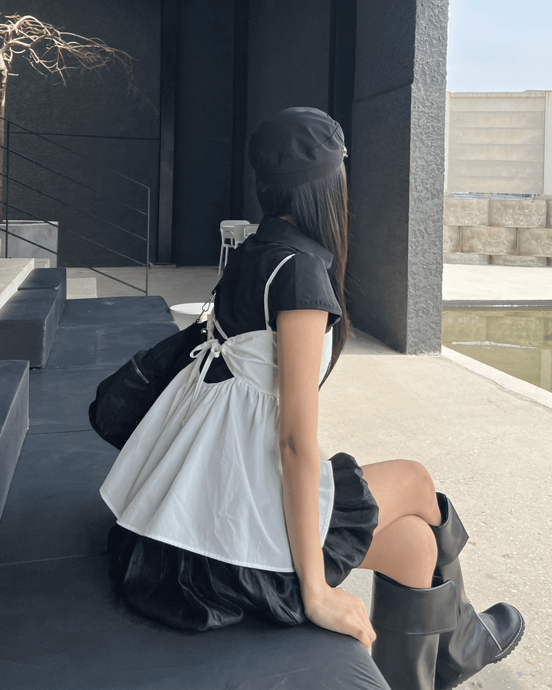 GUSTA（グスタ）の「Laelly Backless Ribbon Flare Sleeveless Nashi Blouse(3colors)（Tops）」