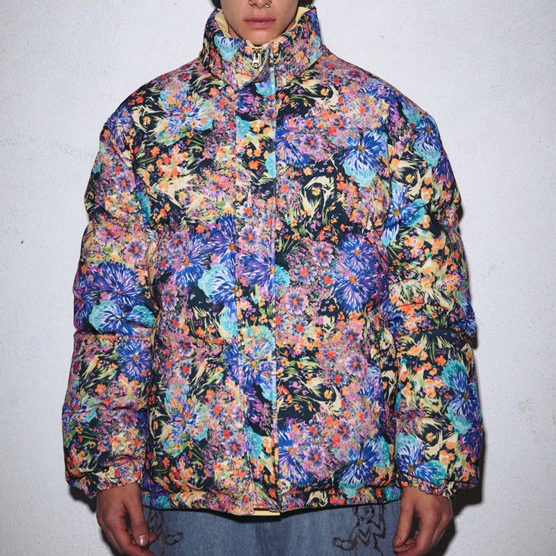 SOLARBALL FLOWER FLAME REVERSIBLE PUFFER LEMON
