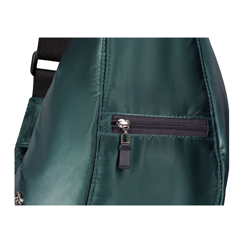 SOFT GLOSSY CROSS BAG_DEEP GREEN