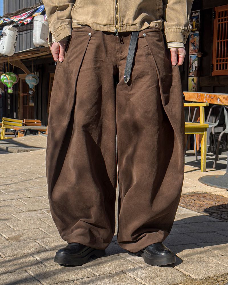 Cuff Bizo Balloon Cotton Pants