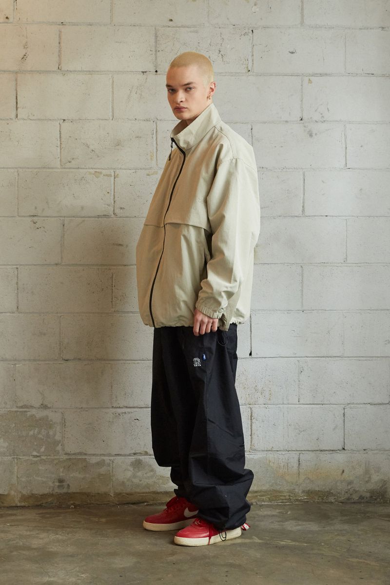 BSR2223FWJK058 CCC WIDE JACKET GRAY BEIGE