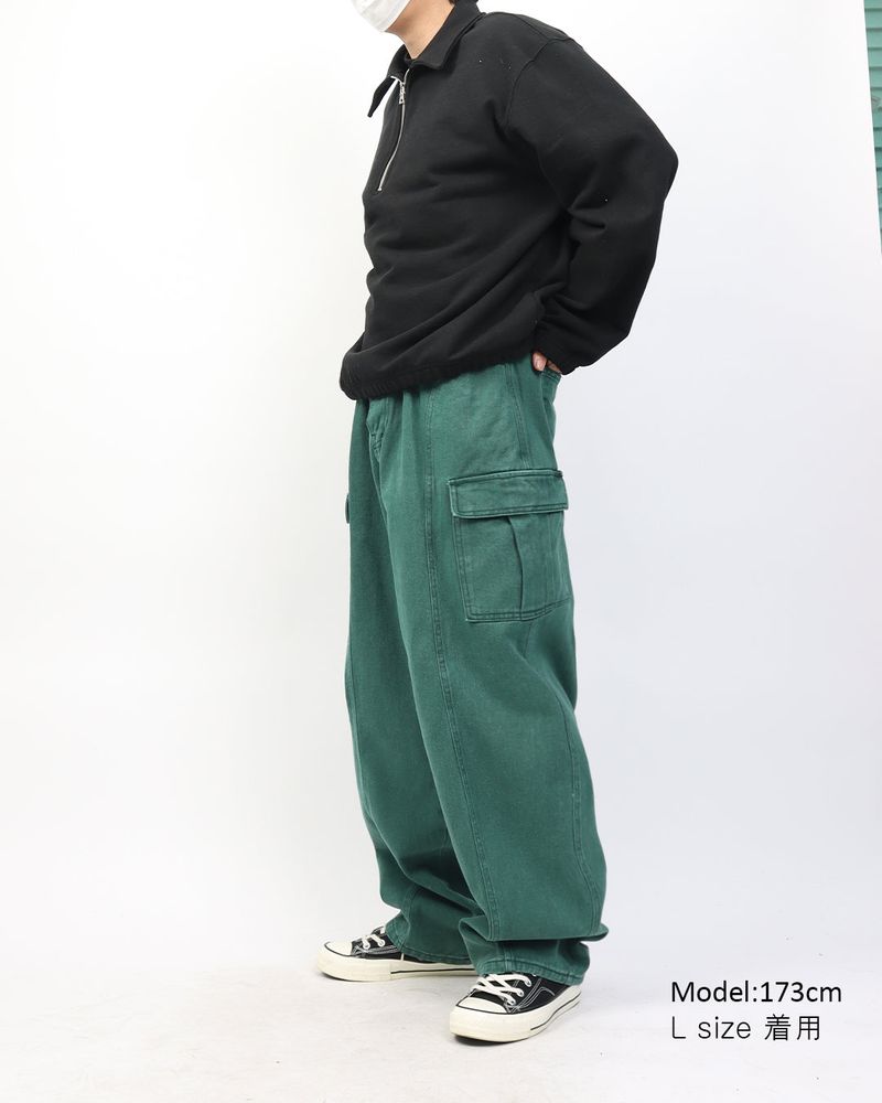 Surf Dying Cargo Denim Pants_2color