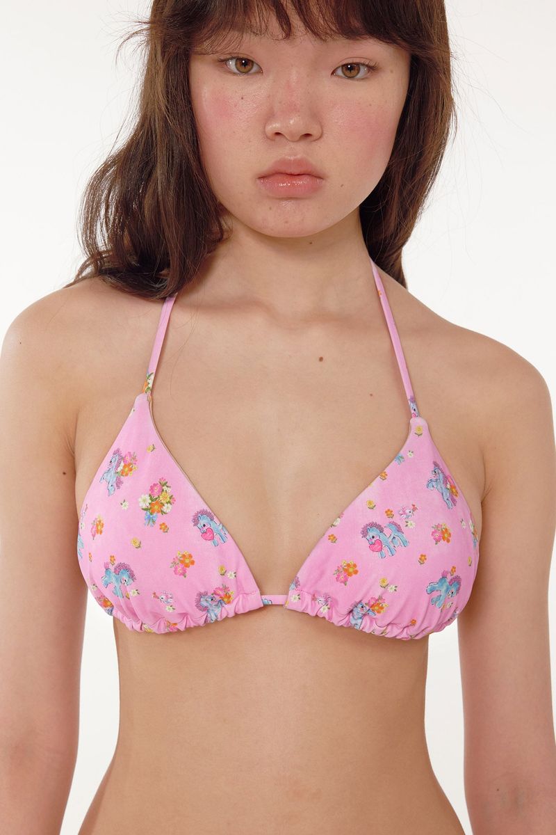 [Spring Pony_pink] String Bikini Set
