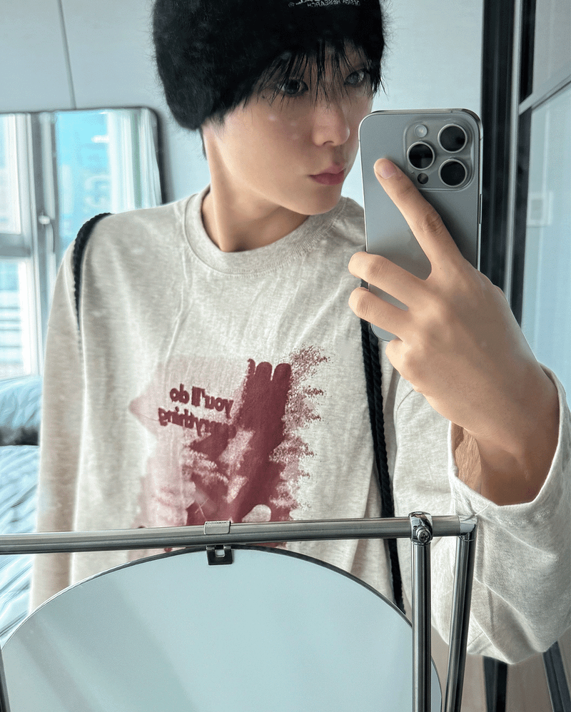 COSYHARU（コシハル）の「タイムマーガレットロングスリーブTシャツ（トップス）」