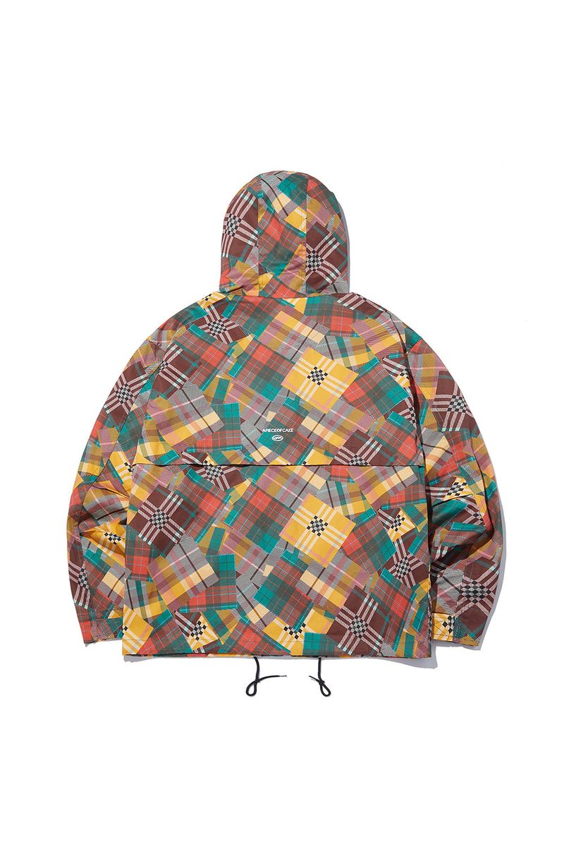 Multi Check Wind Jacket_Green Check